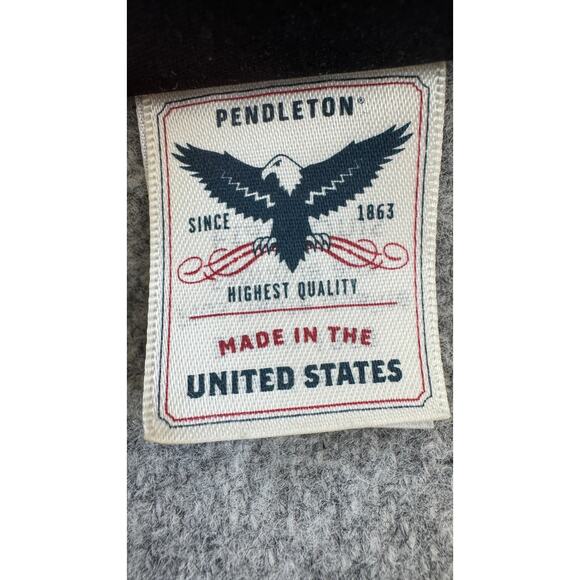 Pendleton Home 100% Wool Blanket – Gray – 64" x 92" – Like New - Picture 4 of 10